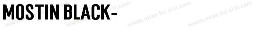 Mostin Black字体转换